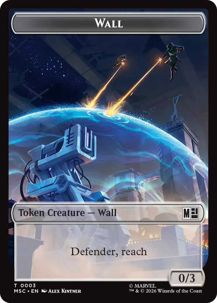Wall // Council of Reeds Double-Sided Token [Marvel Super Heroes Commander Tokens] | Jack's On Queen