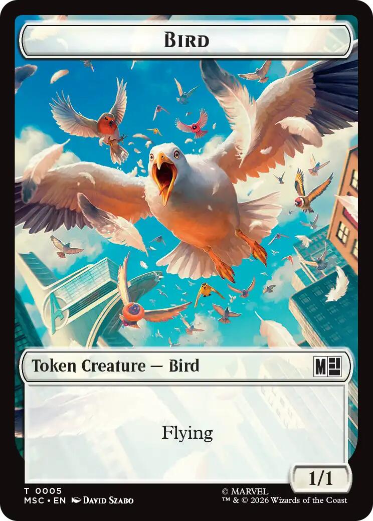 Bird // Rhino Double-Sided Token [Marvel Super Heroes Commander Tokens] | Jack's On Queen