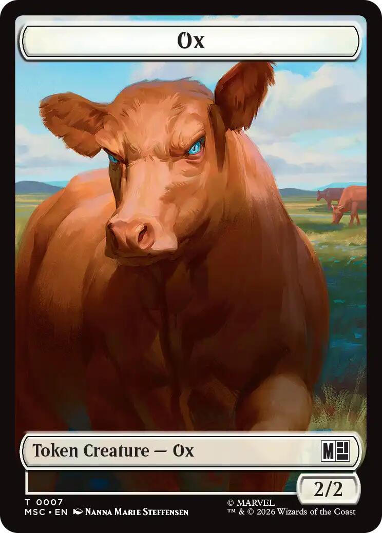 Ox // Vibranium Double-Sided Token [Marvel Super Heroes Commander Tokens] | Jack's On Queen