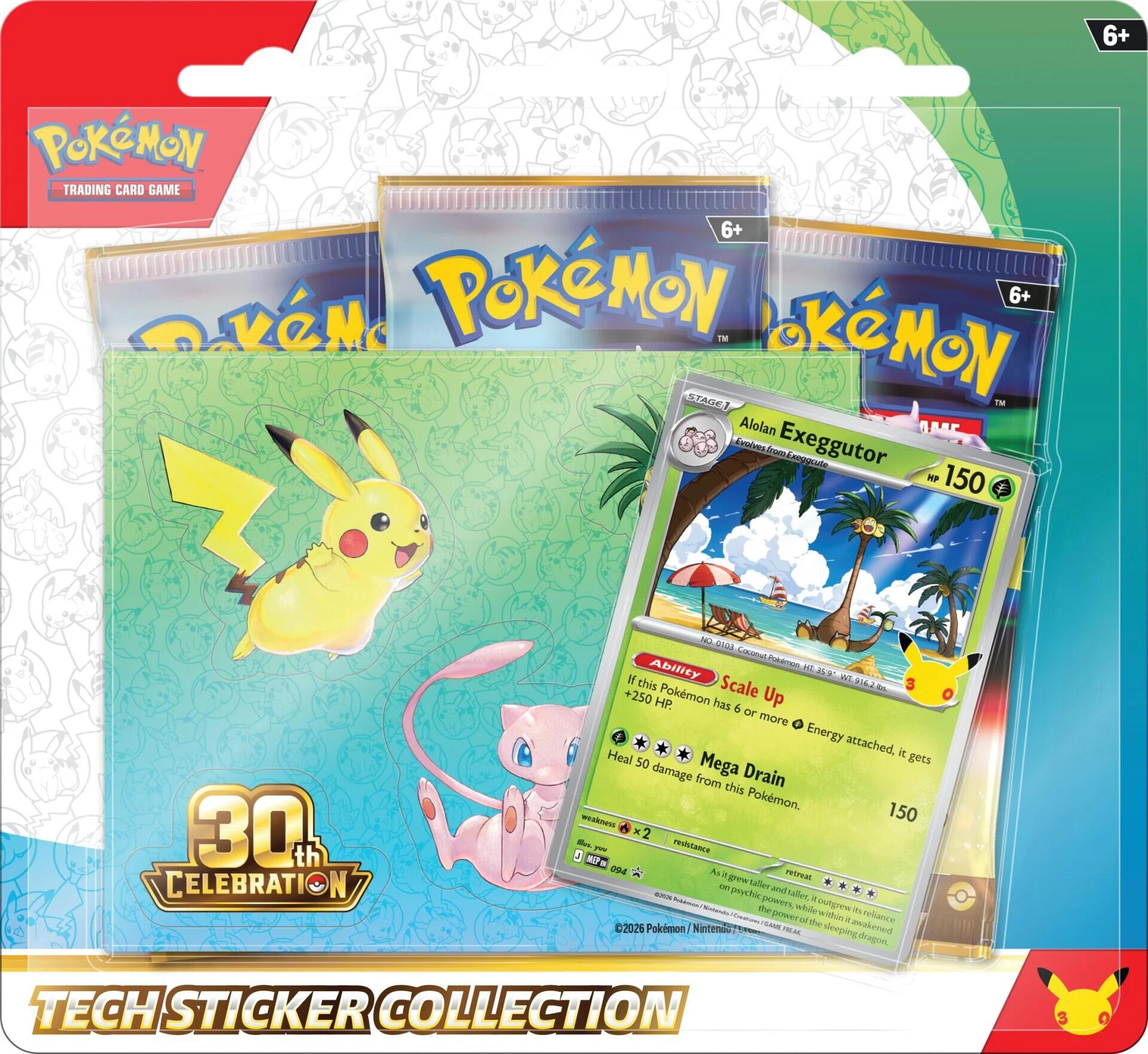 30th Celebration Tech Sticker Collection [Alolan Exeggutor] | Jack's On Queen