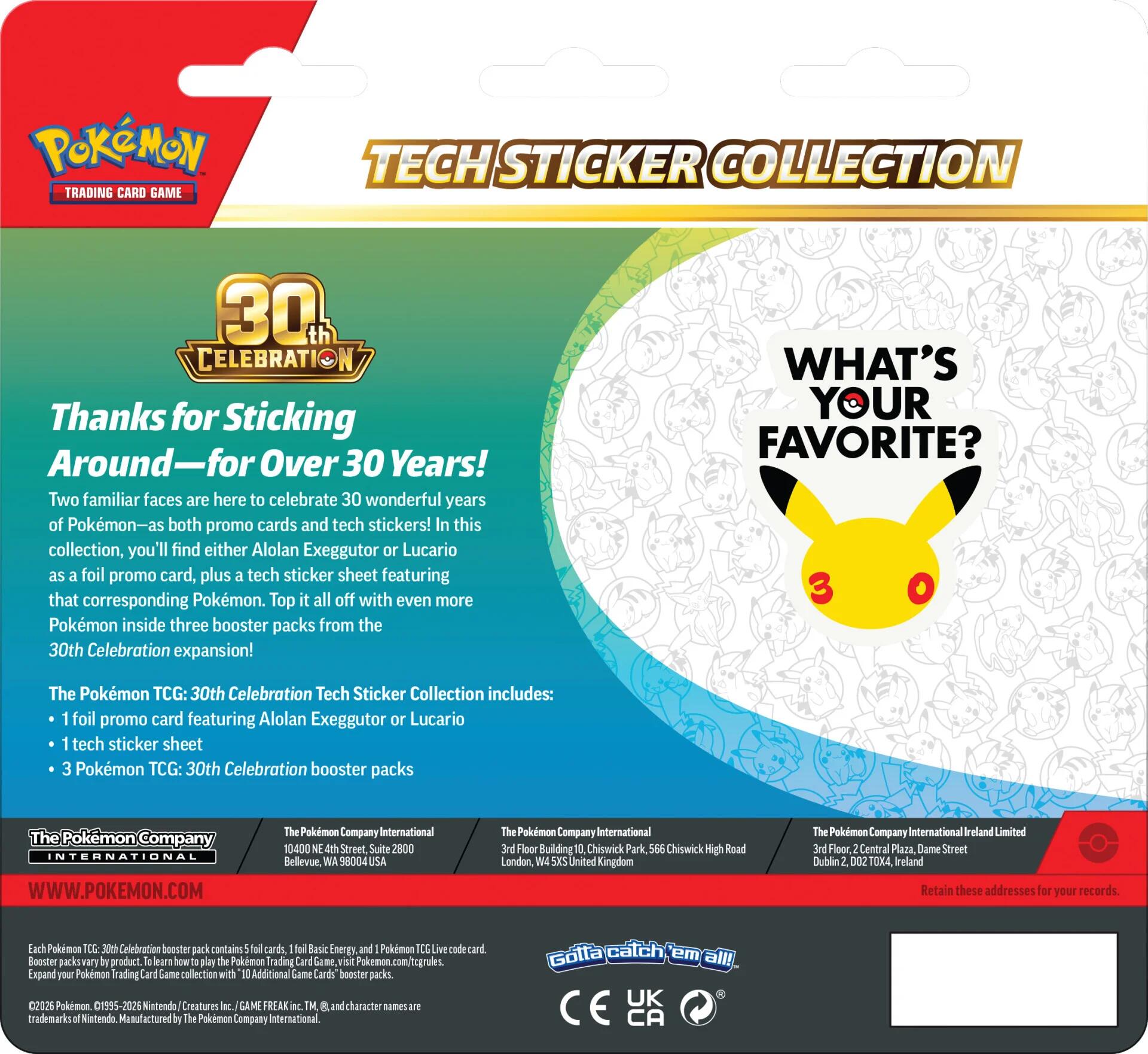 30th Celebration Tech Sticker Collection [Alolan Exeggutor] | Jack's On Queen