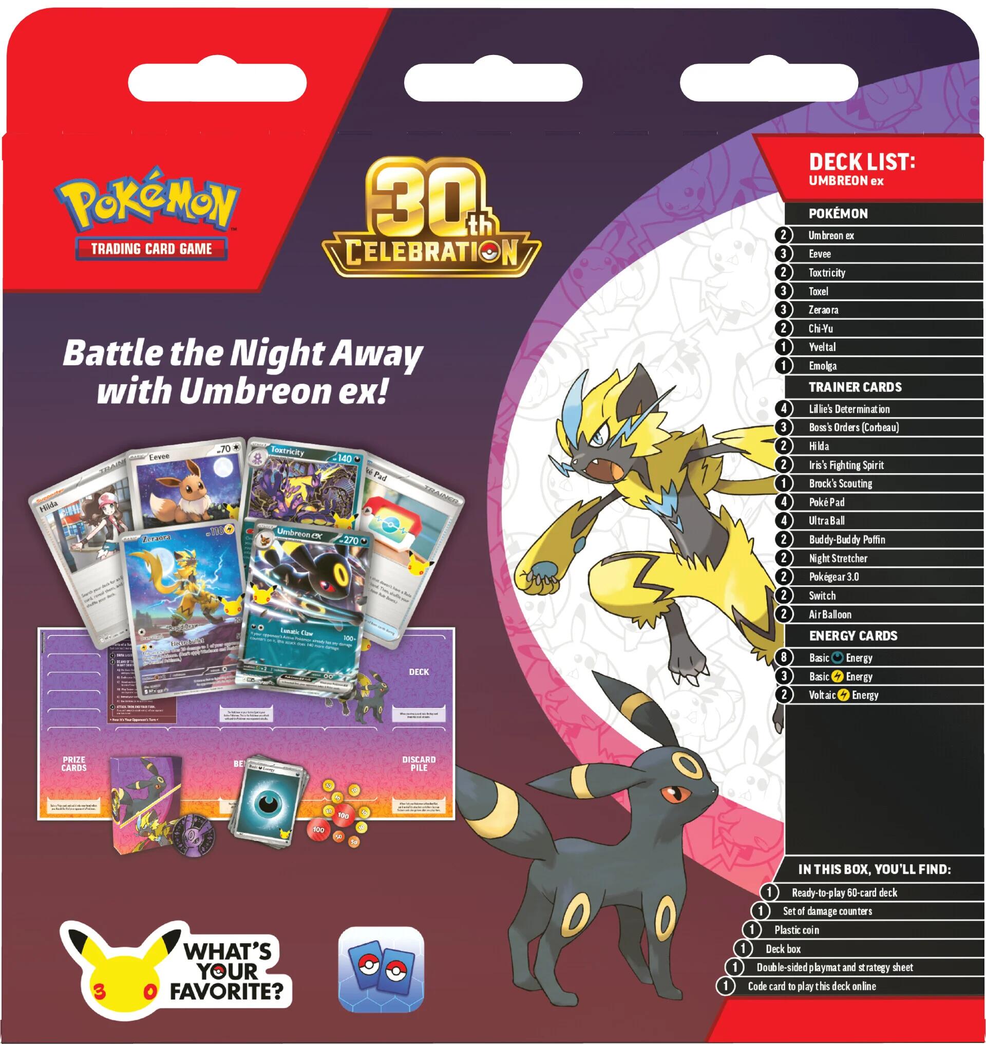 30th Celebration Battle Deck [Umbreon ex] | Jack's On Queen