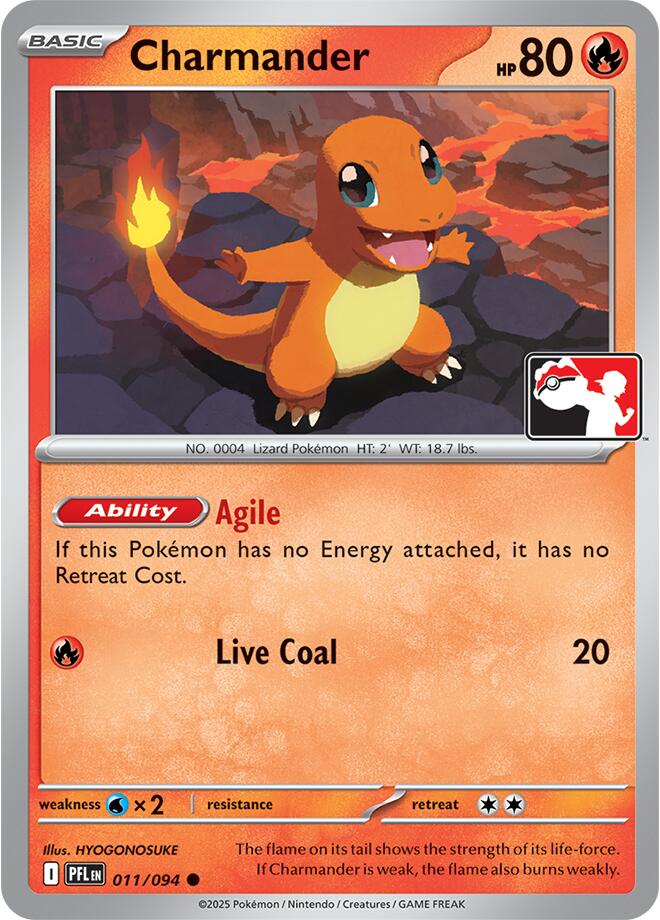Charmander (011/094) [Prize Pack Series Nine] | Jack's On Queen