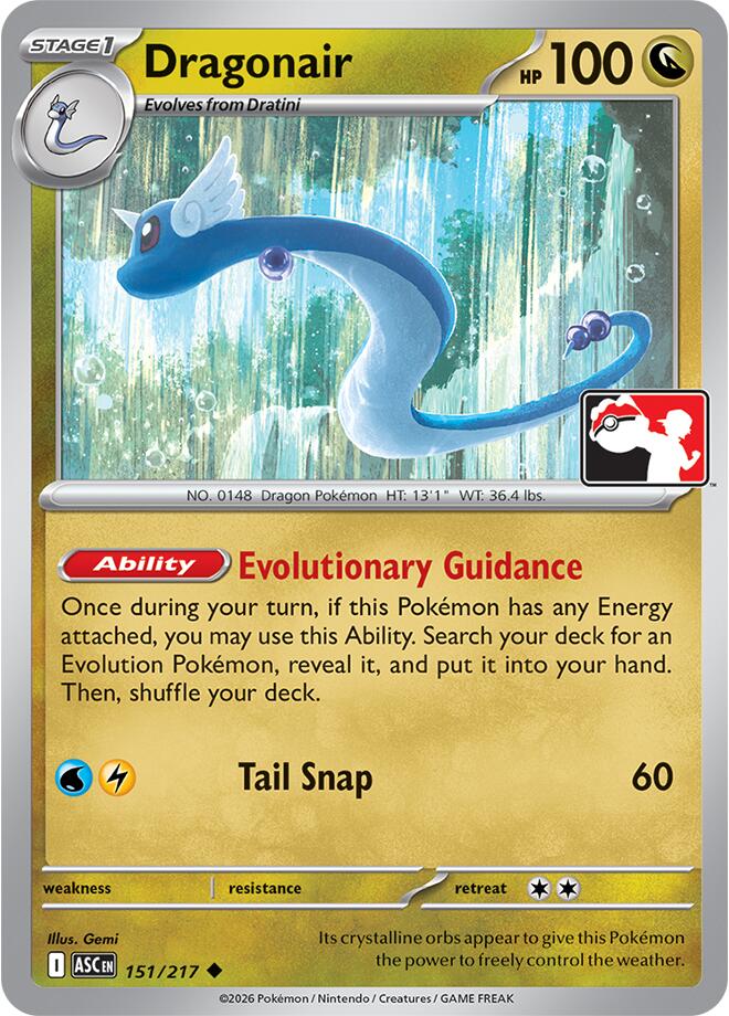 Dragonair (151/217) [Prize Pack Series Nine] | Jack's On Queen