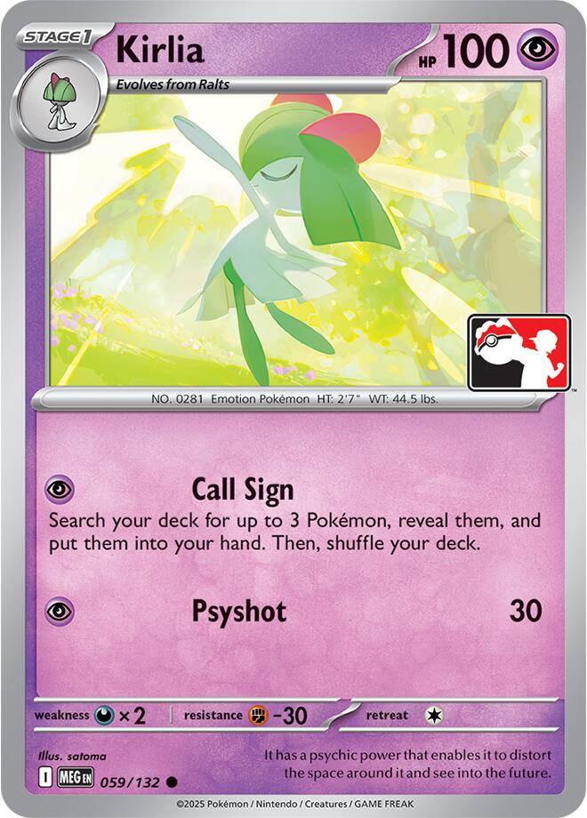 Kirlia (059/132) [Prize Pack Series Nine] | Jack's On Queen