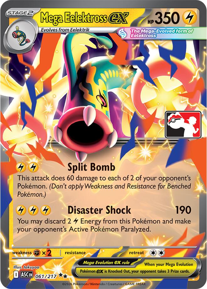 Mega Eelektross ex (061/217) [Prize Pack Series Nine] | Jack's On Queen