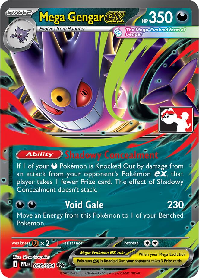 Mega Gengar ex (056/094) [Prize Pack Series Nine] | Jack's On Queen