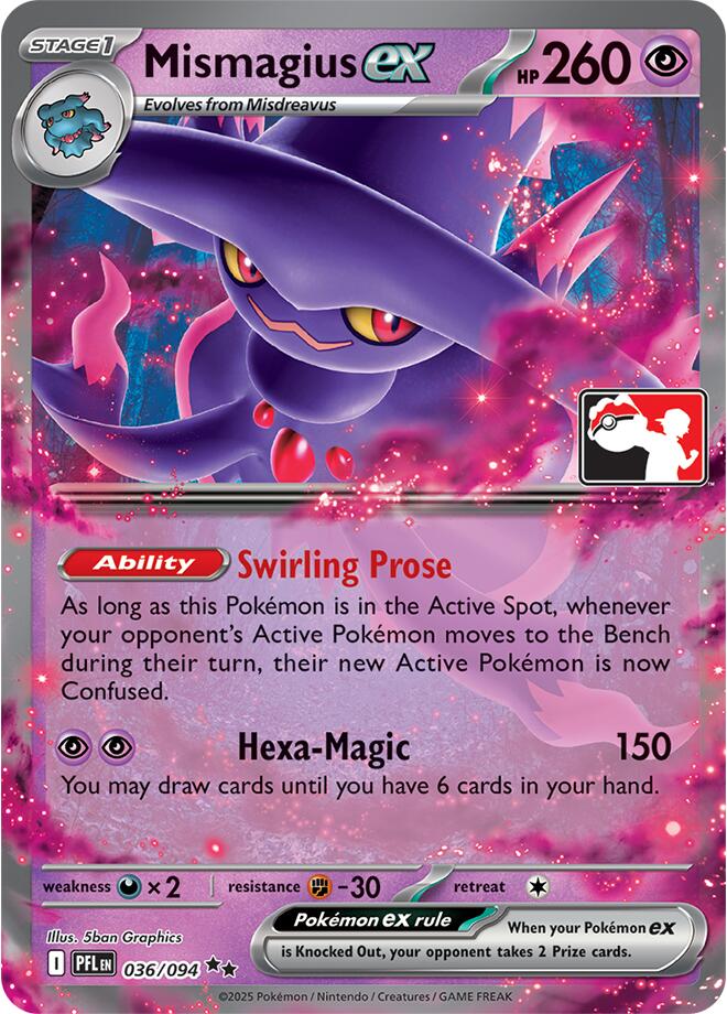 Mismagius ex (036/094) [Prize Pack Series Nine] | Jack's On Queen