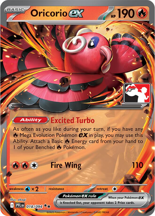 Oricorio ex (018/094) [Prize Pack Series Nine] | Jack's On Queen