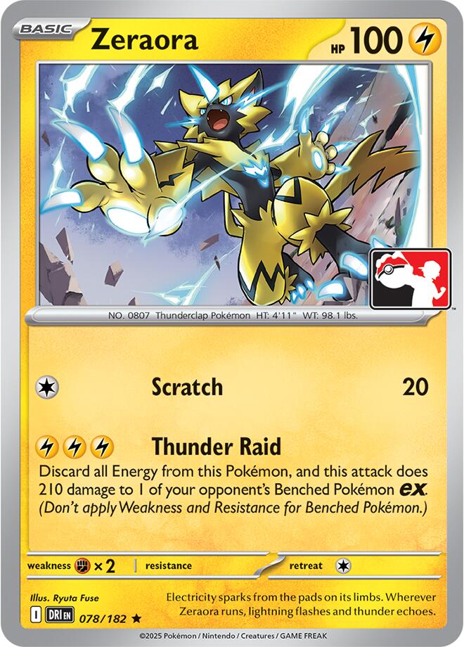 Zeraora (078/182) [Prize Pack Series Nine] | Jack's On Queen
