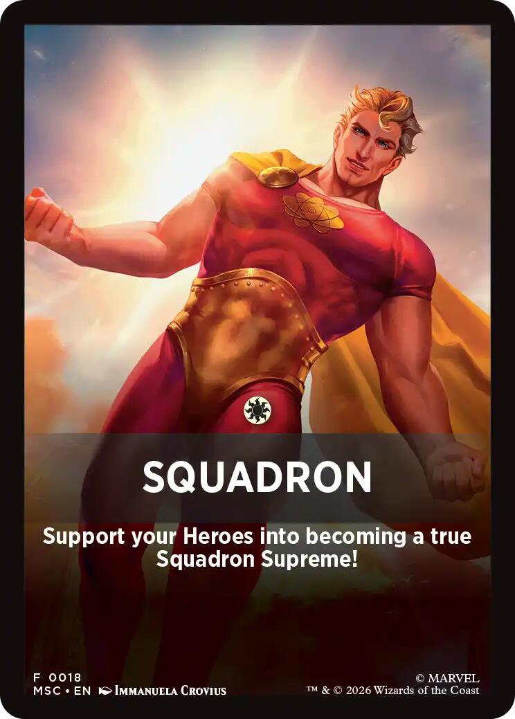 Squandron Theme Card [Marvel Super Heroes Commander] | Jack's On Queen