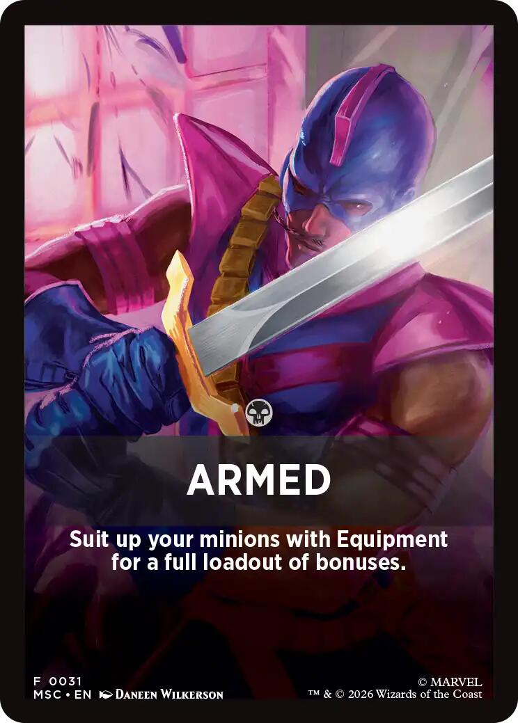 Armed Theme Card [Marvel Super Heroes Commander] | Jack's On Queen