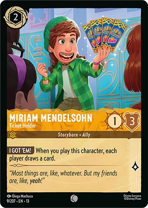 Miriam Mendelsohn - Ticket Holder (9/207) [Attack of the Vine!] | Jack's On Queen