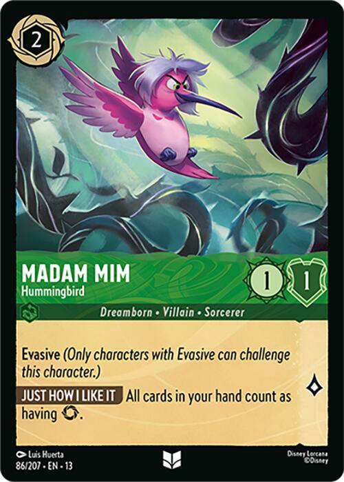 Madam Mim - Hummingbird (86/207) [Attack of the Vine!] | Jack's On Queen