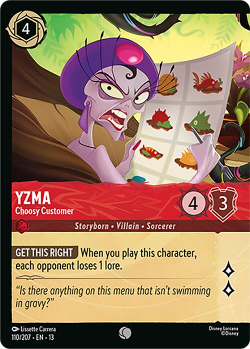 Yzma - Choosy Customer (Foil) (110/204) [Attack of the Vine!] | Jack's On Queen