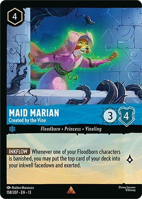 Maid Marian - Created by the Vine (Foil) (158/207) [Attack of the Vine!] | Jack's On Queen