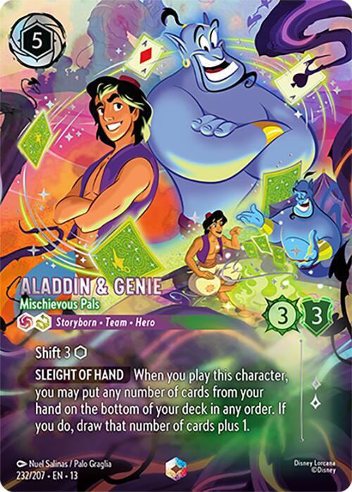 Aladdin & Genie - Mischievous Pals (Enchanted) (232/207) [Attack of the Vine!] | Jack's On Queen