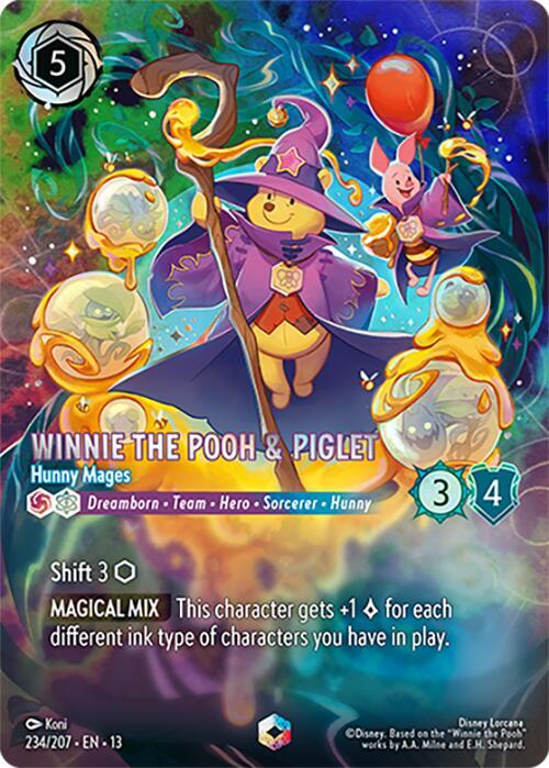 Winnie the Pooh & Piglet - Hunny Mages (Enchanted) (234/207) [Attack of the Vine!] | Jack's On Queen