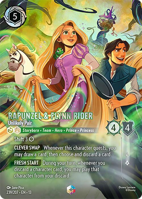 Rapunzel & Flynn Rider - Unlikely Pair (Enchanted) (239/207) [Attack of the Vine!] | Jack's On Queen