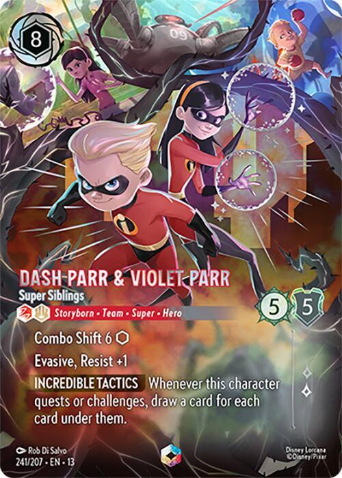 Dash Parr & Violet Parr - Super Siblings (Enchanted) (241/207) [Attack of the Vine!] | Jack's On Queen