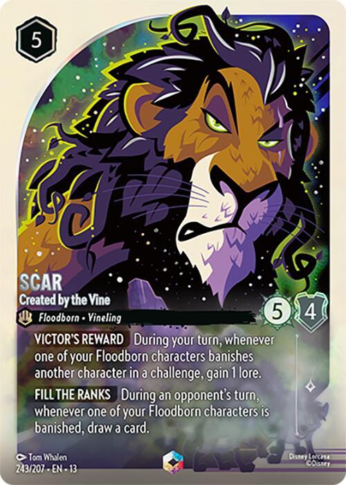 Scar - Created by the Vine (Enchanted) (243/207) [Attack of the Vine!] | Jack's On Queen