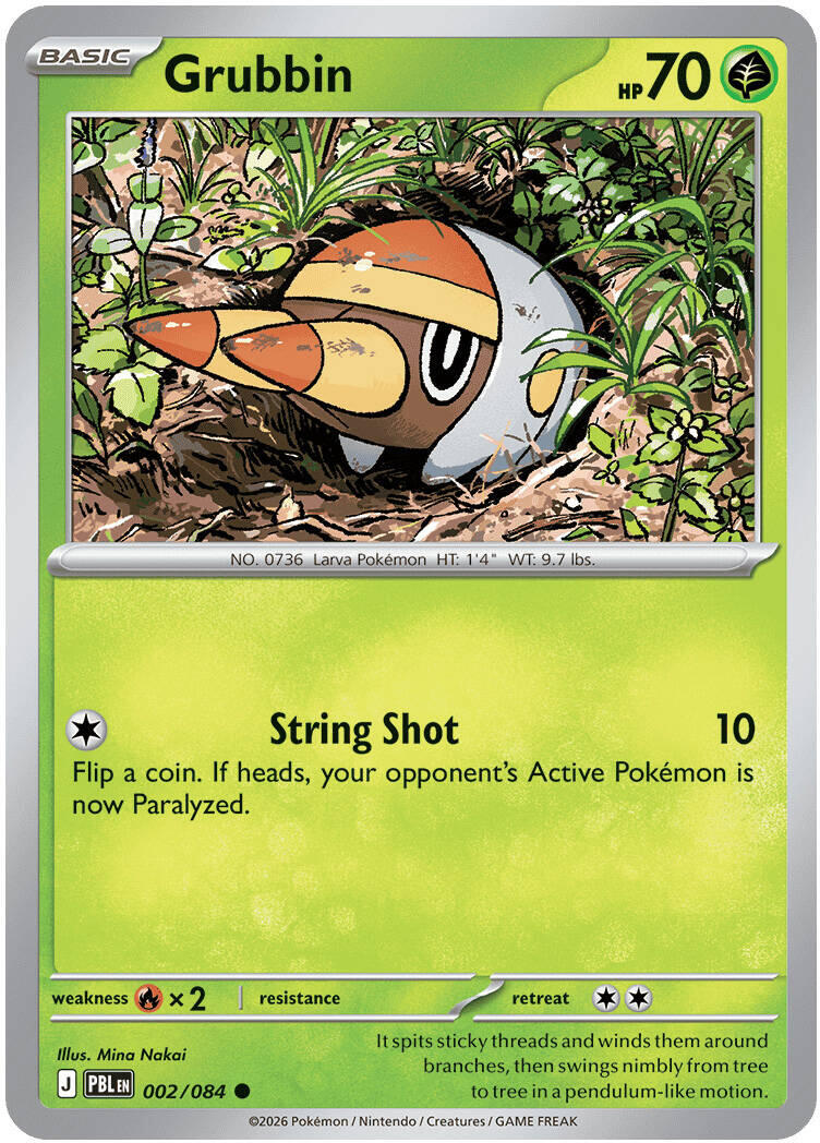 Grubbin (002/084) [Mega Evolution: Pitch Black] | Jack's On Queen