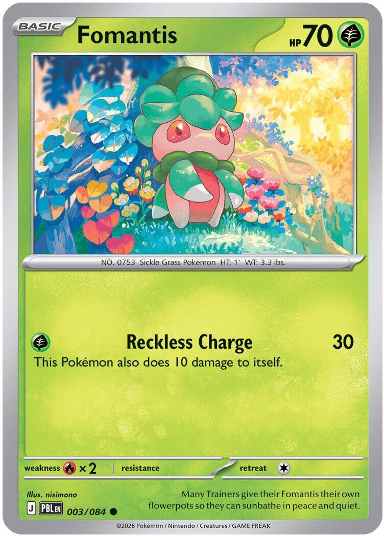 Fomantis (003/084) [Mega Evolution: Pitch Black] | Jack's On Queen