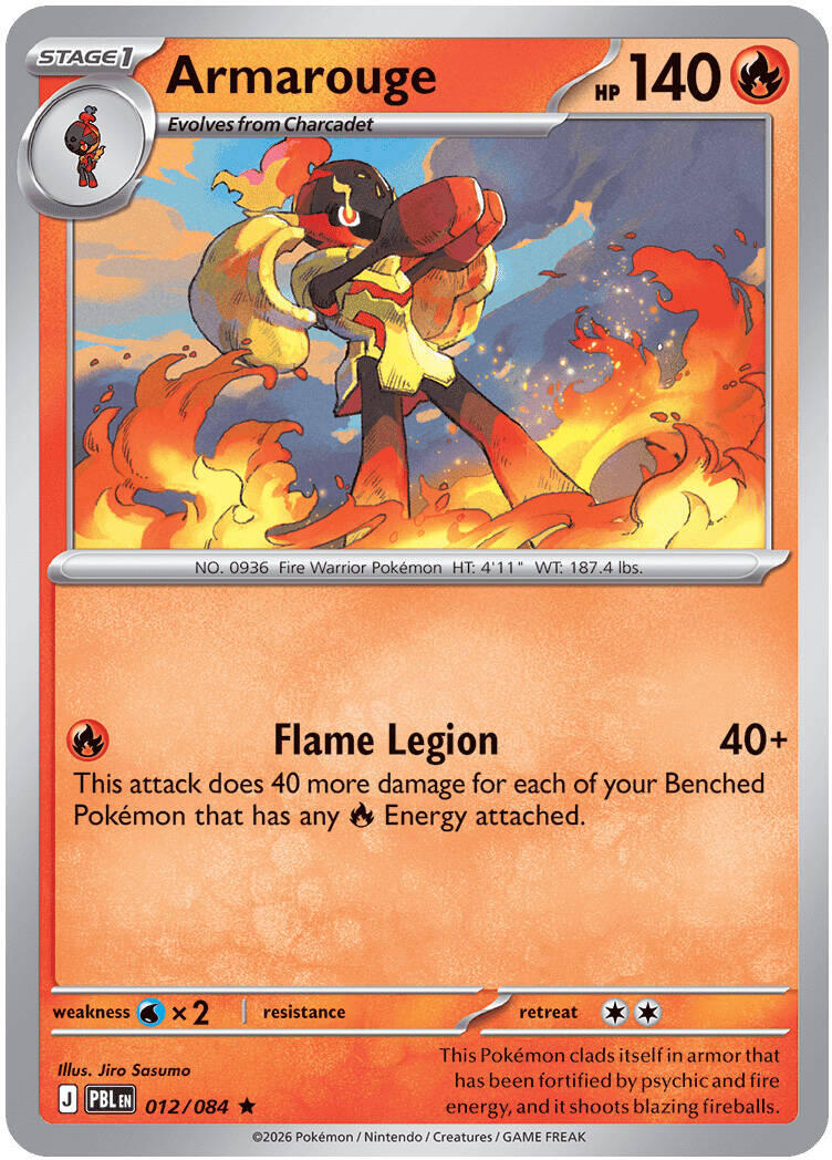 Armarouge (012/084) [Mega Evolution: Pitch Black] | Jack's On Queen