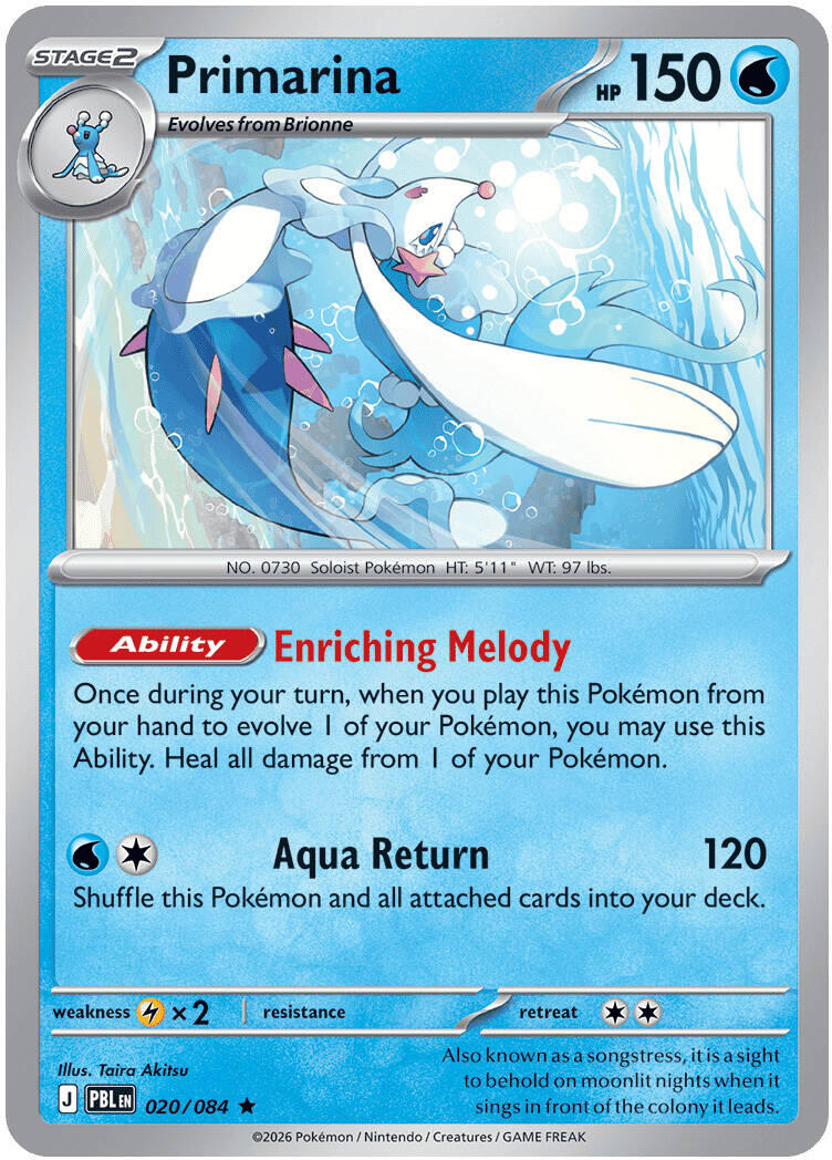 Primarina (020/084) [Mega Evolution: Pitch Black] | Jack's On Queen