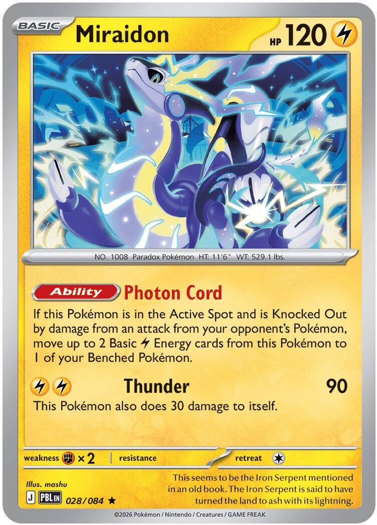 Miraidon (028/084) [Mega Evolution: Pitch Black] | Jack's On Queen