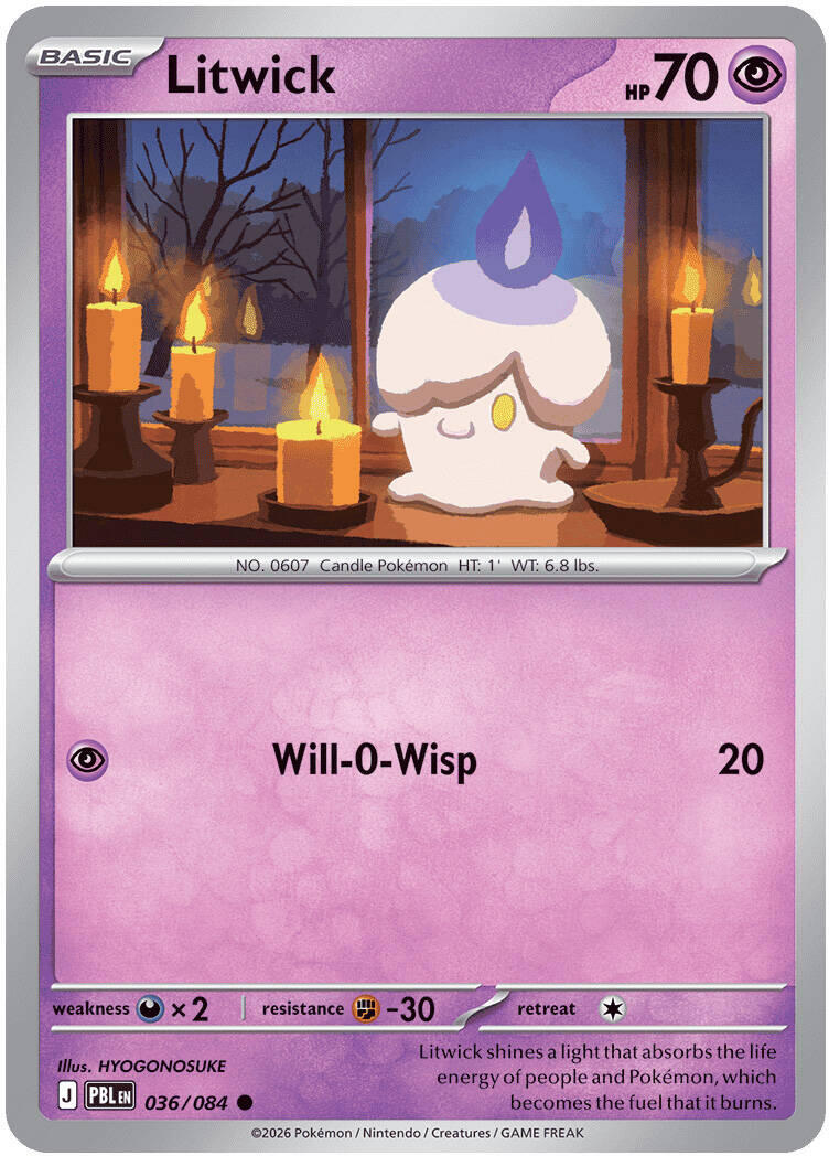 Litwick (036/084) [Mega Evolution: Pitch Black] | Jack's On Queen