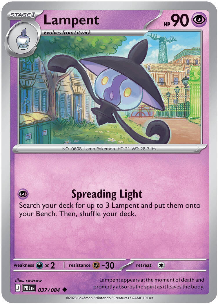 Lampent (037/084) [Mega Evolution: Pitch Black] | Jack's On Queen