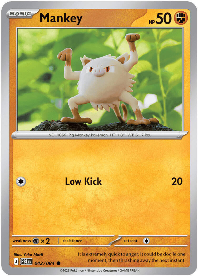 Mankey (042/084) [Mega Evolution: Pitch Black] | Jack's On Queen