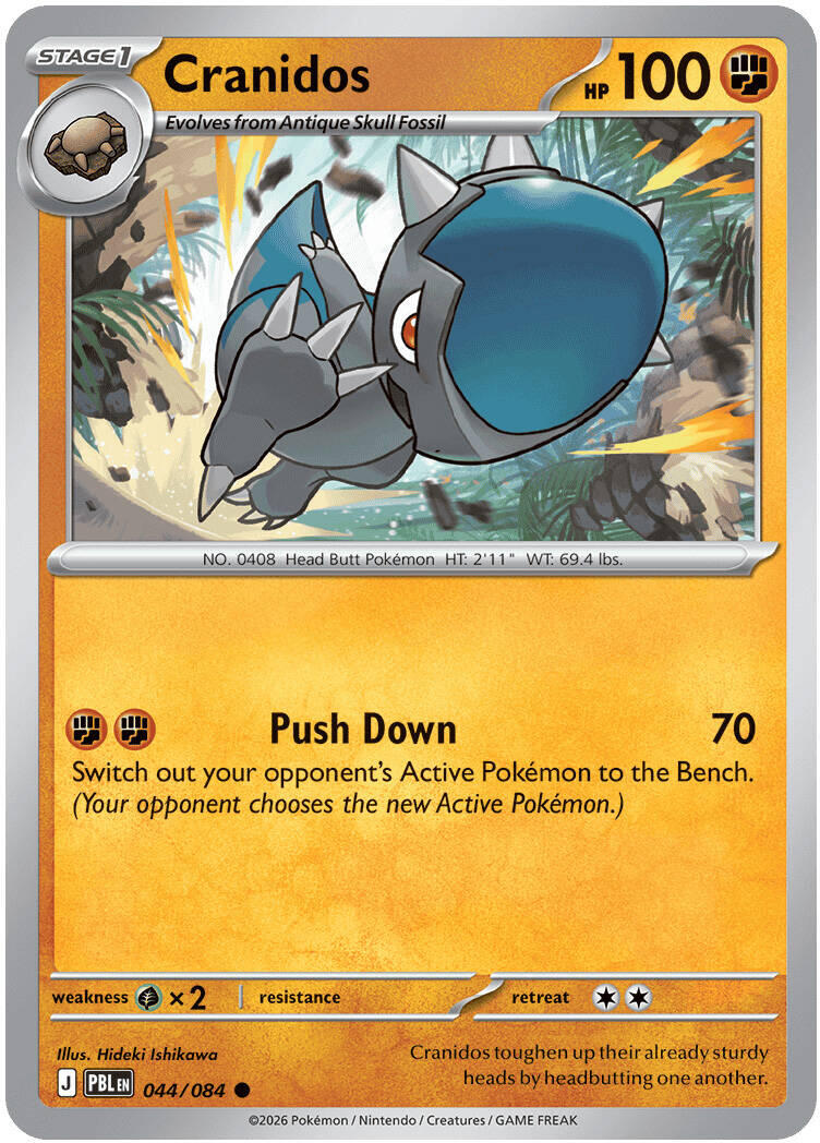 Cranidos (044/084) [Mega Evolution: Pitch Black] | Jack's On Queen