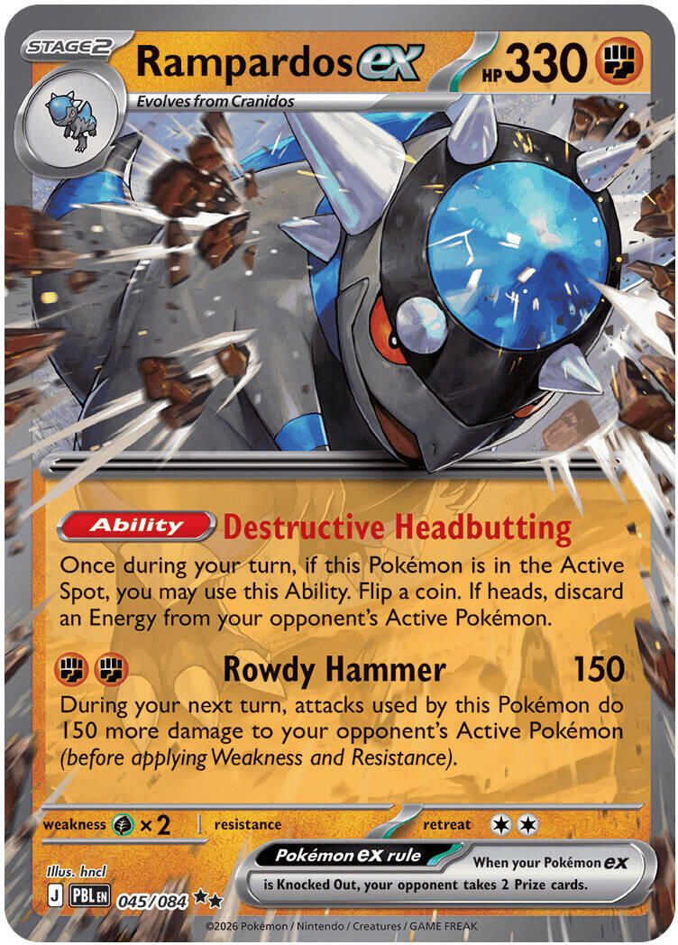 Rampardos ex (045/084) [Mega Evolution: Pitch Black] | Jack's On Queen
