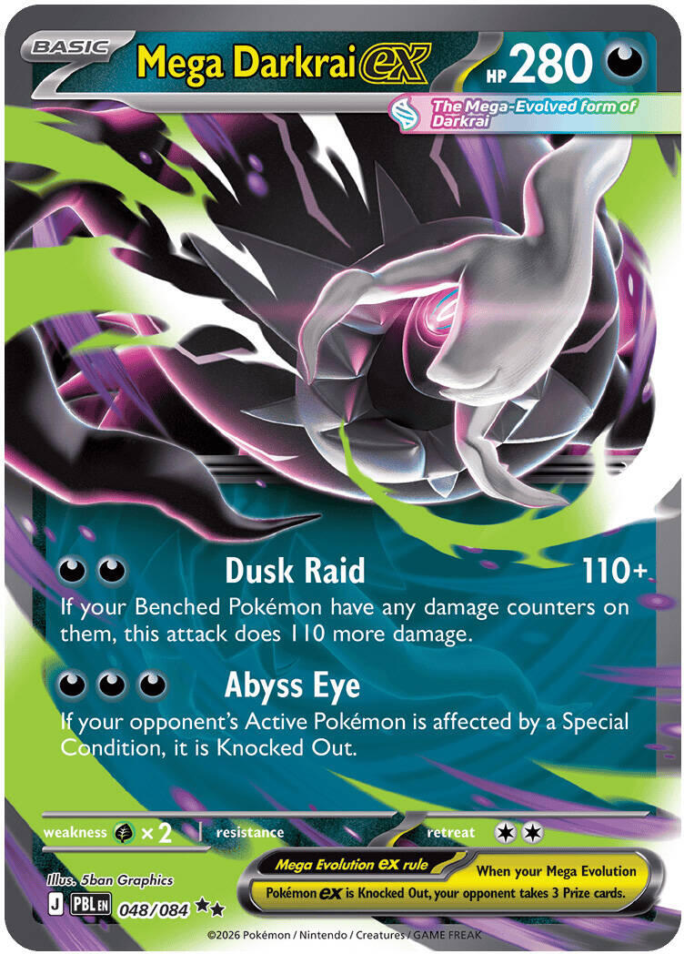 Mega Darkrai ex (048/084) [Mega Evolution: Pitch Black] | Jack's On Queen