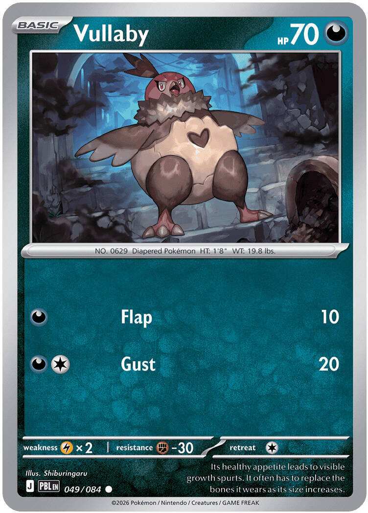 Vullaby (049/084) [Mega Evolution: Pitch Black] | Jack's On Queen