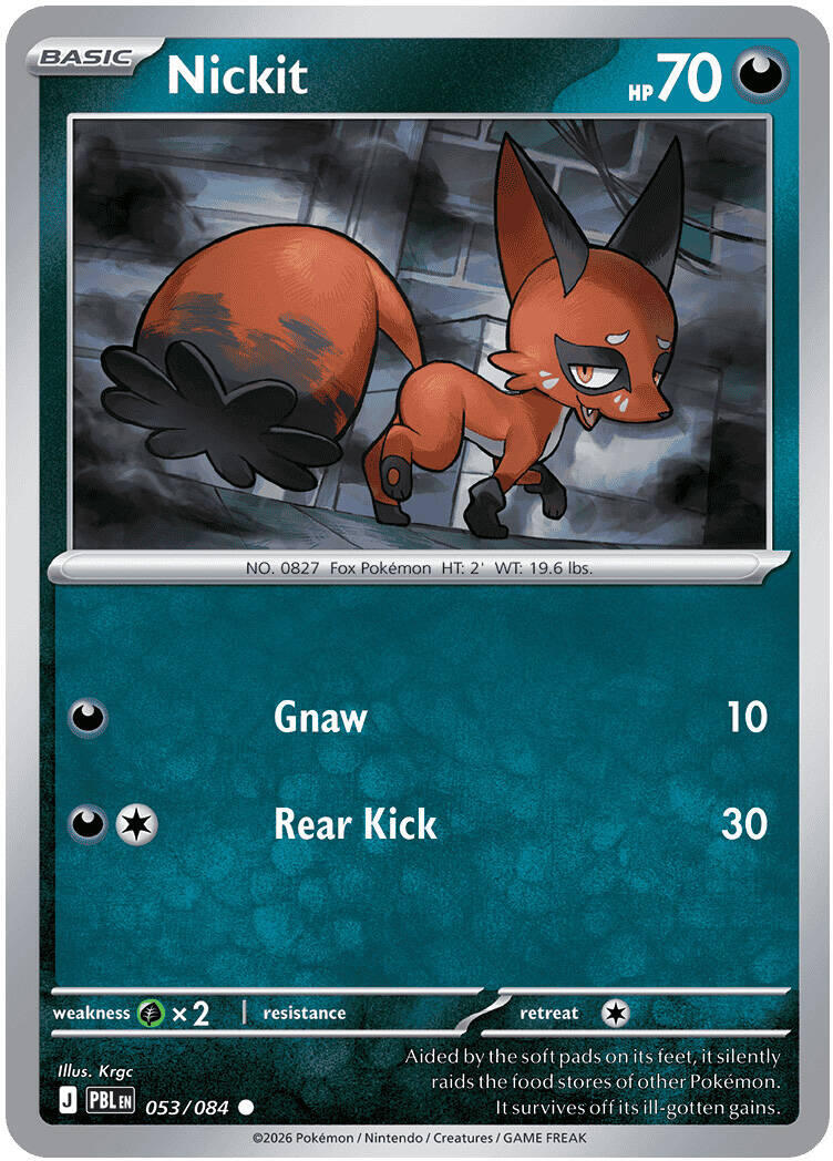 Nickit (053/084) [Mega Evolution: Pitch Black] | Jack's On Queen