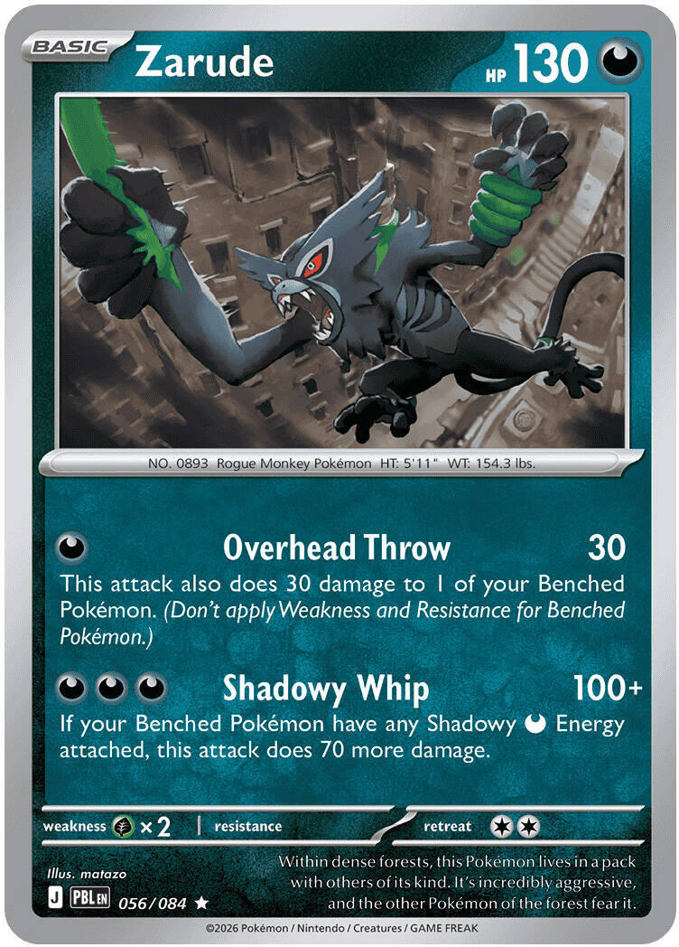 Zarude (056/084) [Mega Evolution: Pitch Black] | Jack's On Queen