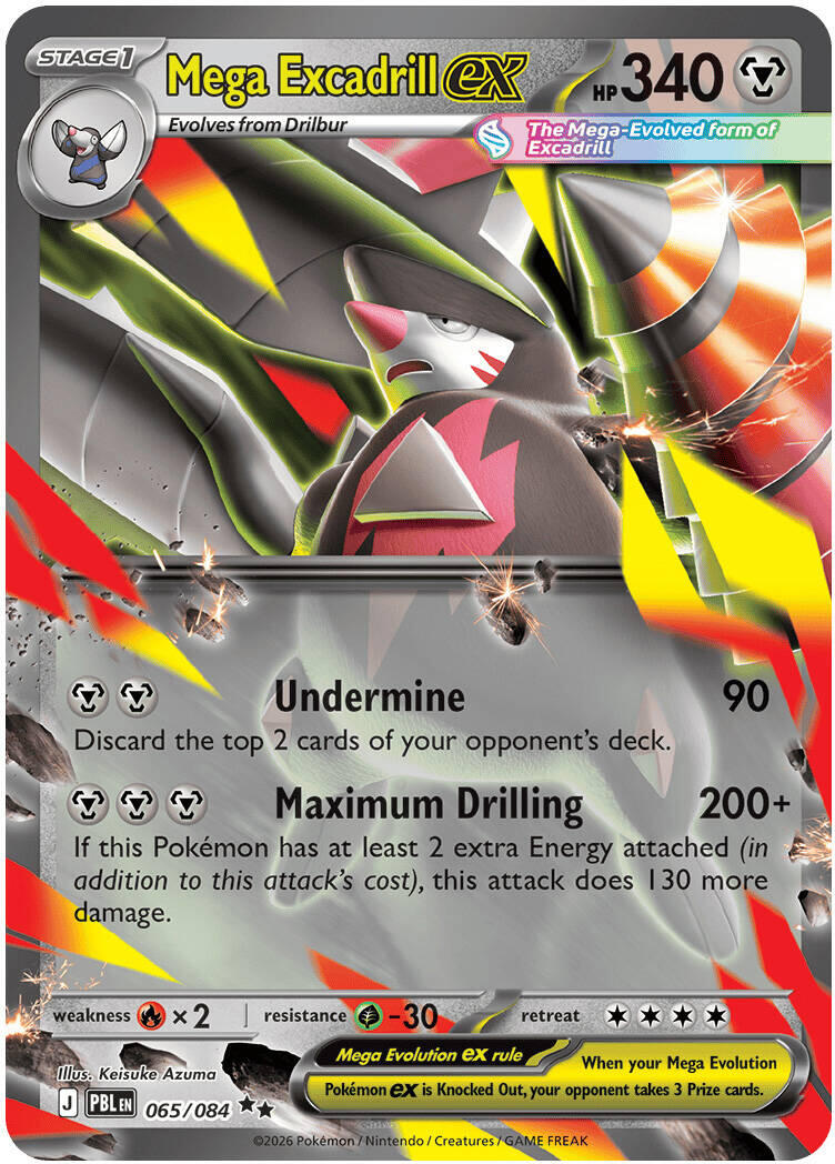 Mega Excadrill ex (065/084) [Mega Evolution: Pitch Black] | Jack's On Queen