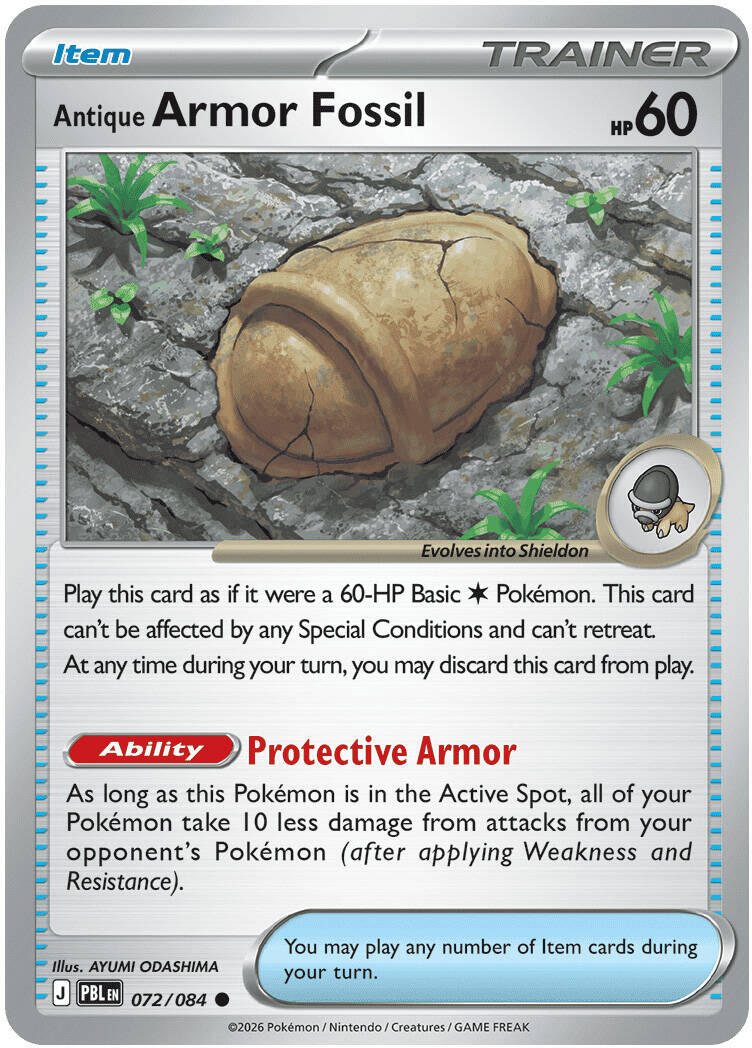 Antique Armor Fossil (072/084) [Mega Evolution: Pitch Black] | Jack's On Queen