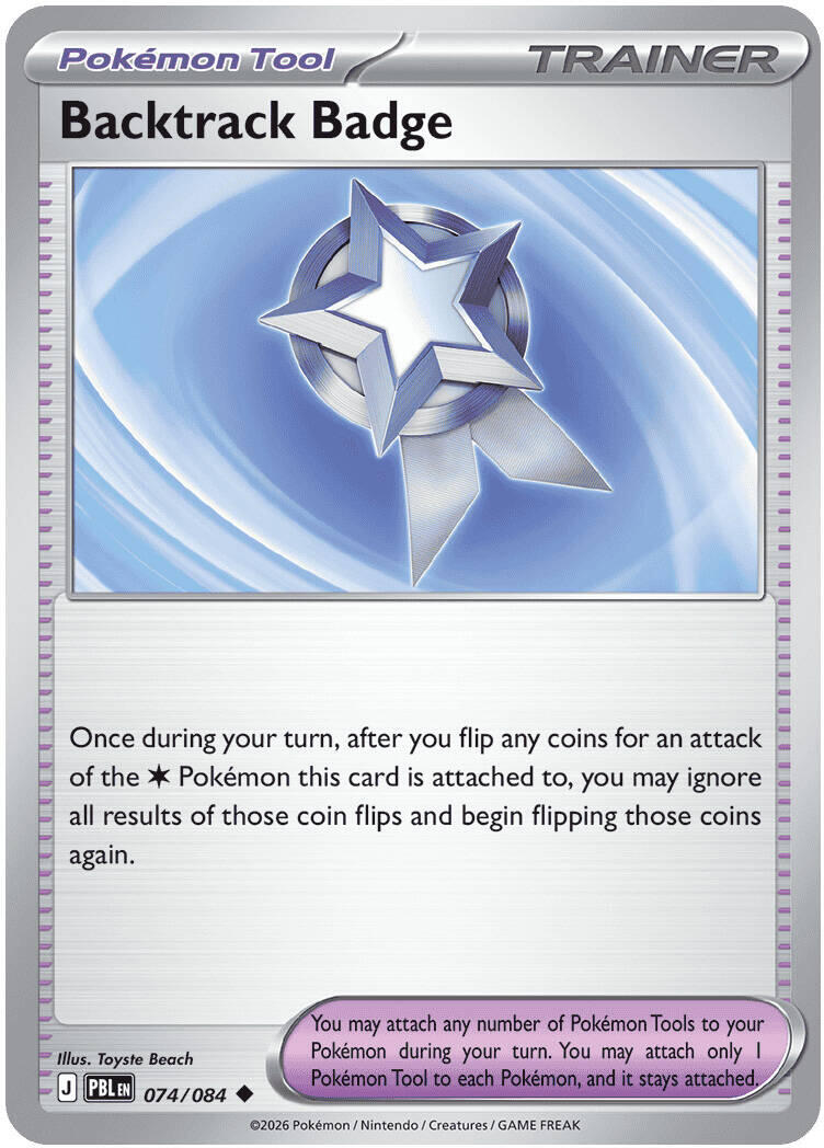 Backtrack Badge (074/084) [Mega Evolution: Pitch Black] | Jack's On Queen