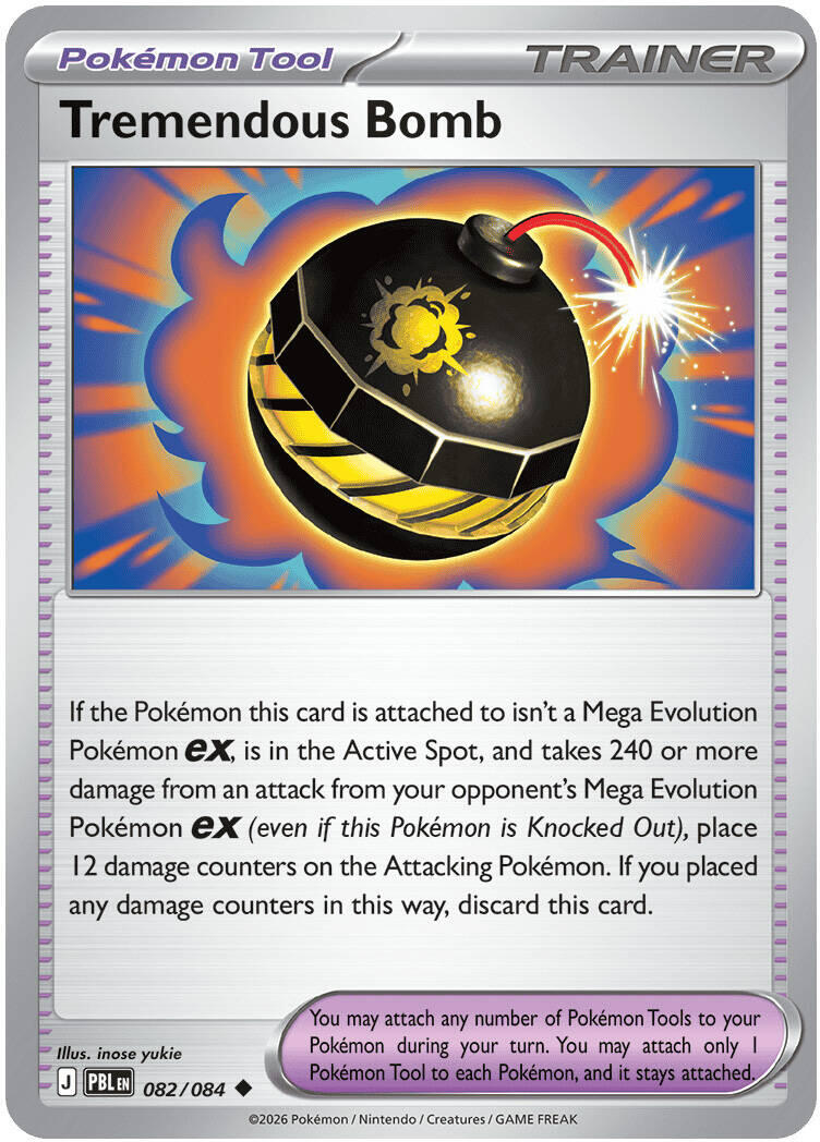 Tremendous Bomb (082/084) [Mega Evolution: Pitch Black] | Jack's On Queen