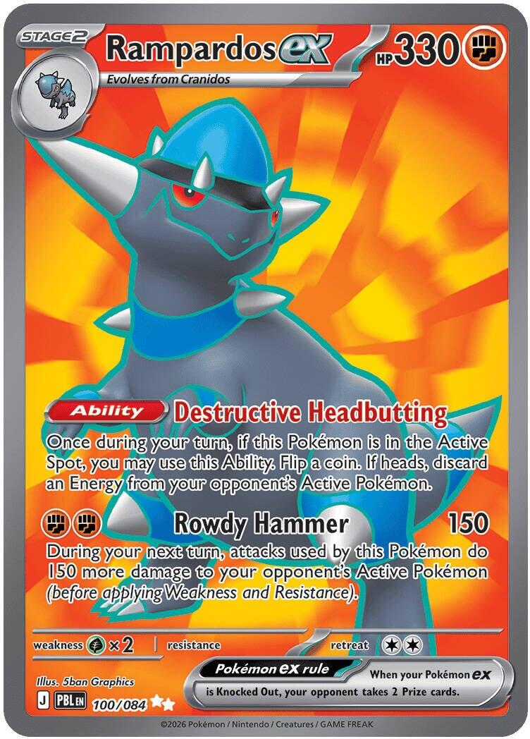 Rampardos ex (100/084) [Mega Evolution: Pitch Black] | Jack's On Queen