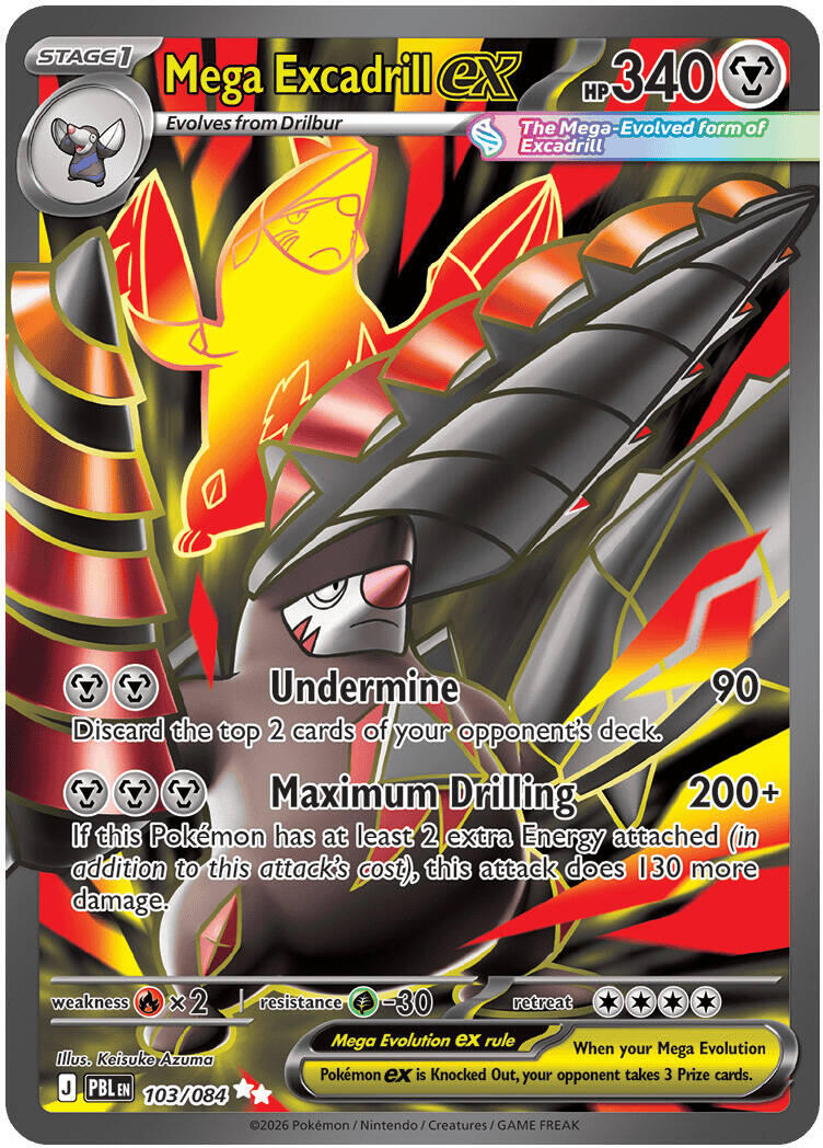 Mega Excadrill ex (103/084) [Mega Evolution: Pitch Black] | Jack's On Queen