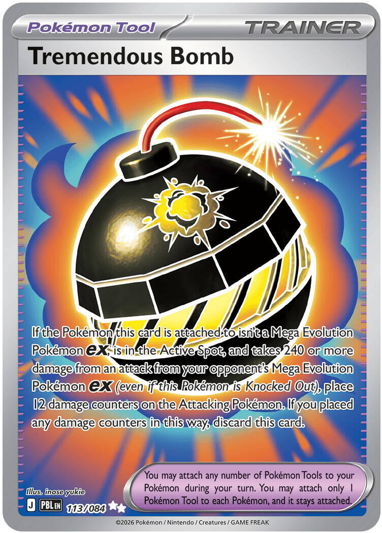 Tremendous Bomb (113/084) [Mega Evolution: Pitch Black] | Jack's On Queen