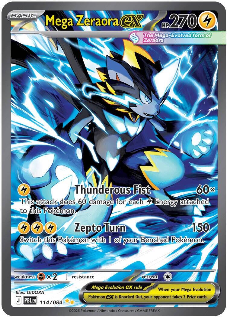 Mega Zeraora ex (114/084) [Mega Evolution: Pitch Black] | Jack's On Queen