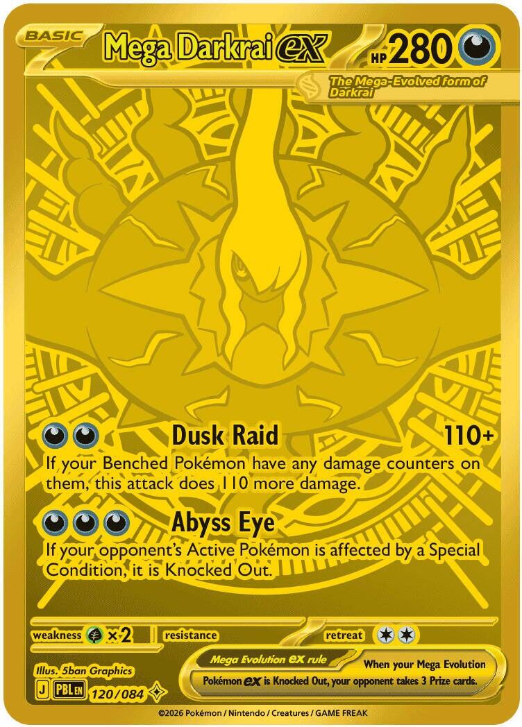 Mega Darkrai ex (120/084) [Mega Evolution: Pitch Black] | Jack's On Queen