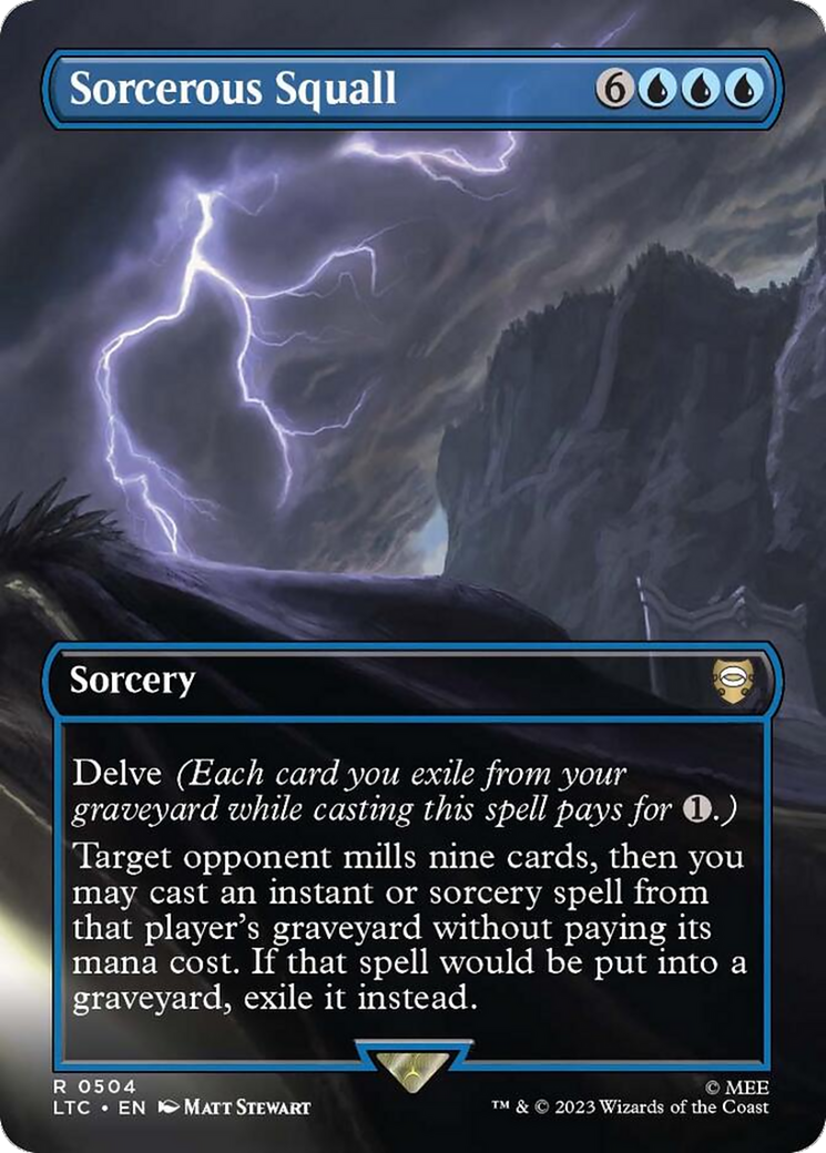 Sorcerous Squall (Borderless) [The Lord of the Rings: Tales of Middle-Earth Commander] | Jack's On Queen