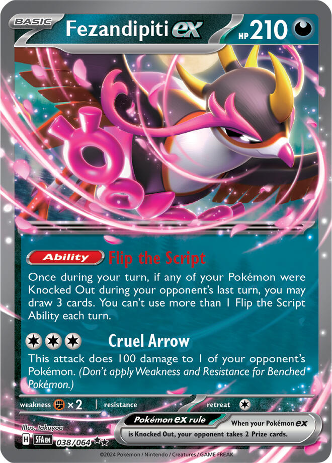 Fezandipiti ex (038/064) (Deck Exclusive) [Scarlet & Violet: Shrouded Fable] | Jack's On Queen